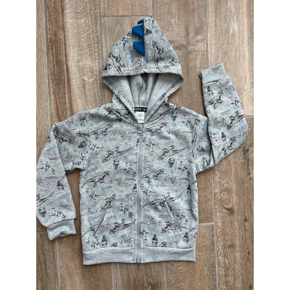 Boys Dinosaur Hoodie Size 7